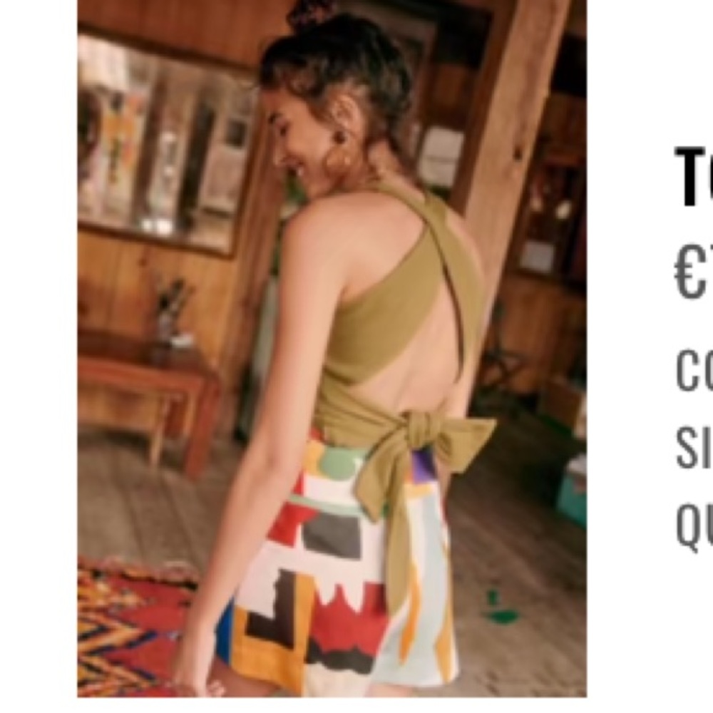 NWOT Sezane top Olive green